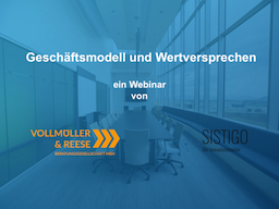 Webinar: Geschäftsmodell und Wertversprechen