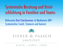 Webinar: Systemische Beratung und Streitschlichtung in Familien und Teams