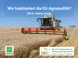 Webinar: Wie funktioniert die EU-Agrarpolitik?