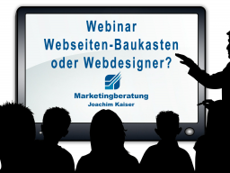 Webinar: Webdesigner oder Baukasten?