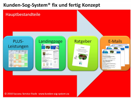 Webinar: Inhalte Kunden-Sog-System
