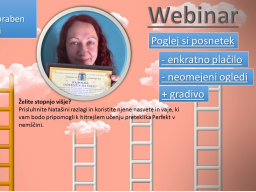 Webinar: Učimo se nemščino - Preteklik Perfekt in vse kar rabite vedeti