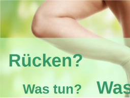 Webinar: Den Rücken spüren - Rückenschmerzen selbst regulieren lernen.