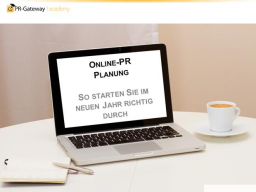 Webinar: Online-PR Planung