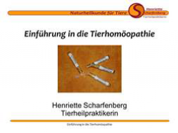 Webinar: Einführung in die Tierhomöopathie