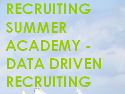 Webinar: RSA Data Driven Recruiting - Personalmarketing