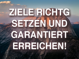 Webinar: Ziele richtig setzen und garantiert erreichen!