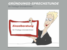 Webinar: GRÜNDUNGS-SPRECHSTUNDE Einzelberatung
