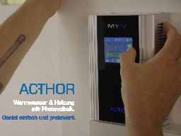 Webinar: Hot water and space heating from photovoltaics ENGLISH