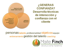 Webinar: GENERAS CONFIANZA? Desarrolla técnicas de interacción y confianza con el cliente