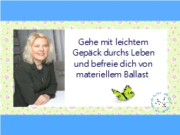 Webinar: Gehe mit leichtem Gepäck durchs Leben und befreie dich von materiellem Ballast