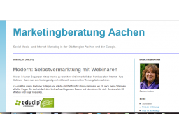 Webinar: Blogs - effektive Selbstvermarktung