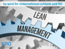 Webinar: Lean Management - So wird ihr Unternehmen schlank und fit!