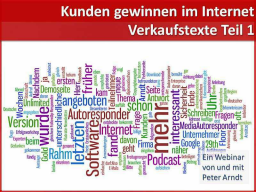 Webinar: Webinar Kompaktkurs - Teil 6 - Verkaufstexte1