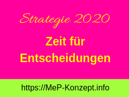 Webinar: Strategie 2020-Zeit für Entscheidungen!