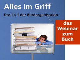 Webinar: Chaotischer Bürotag? Kopf-hoch-Strategien an Land-unter-Tagen