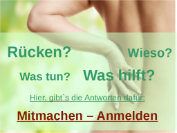 Webinar: Leben ohne Rückenschmerzen - OriGENE Therapie hilft