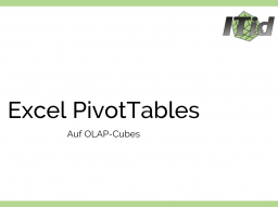 Webinar: Microsoft Excel + OLAP