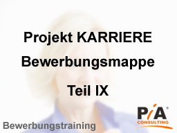 Webinar: Bewerbungstraining - Ihre individuelle Bewerbungsmappe
