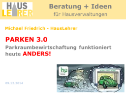 Webinar: PARKEN 3.0 - Parkraumbewirtschaftung funktioniert heute ANDERS!