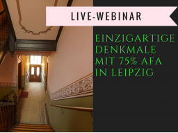 Webinar: Objekt-Besichtigung "Herrschaftliches Jugendstilobjekt" mit 75% Sonder-AfA