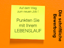 Webinar: Auf dem Weg zum neuen Job - Ihr Lebenslauf