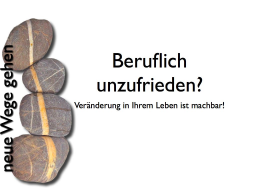 Webinar: Beruflich unzufrieden? Veränderung in Ihrem Leben ist machbar!