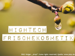 Webinar: Frischekosmetik oder Naturkosmetik?