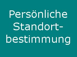 Webinar: Persönliche Standortbestimmung mit dem Lebensrad