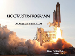 Webinar: Kickstarter-Programm der Rücken-Frei Life Design Academy