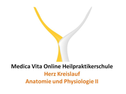 Webinar: Herz Kreislauf - Anatomie und Physiologie II