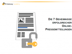 Webinar: Die 7 Geheimnisse erfolgreicher Online-Pressemitteilungen