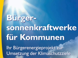 Webinar: Solare Stromproduktion auf öffentlichen Gebäuden - Bürgersonnenkraftwerk als Lösung