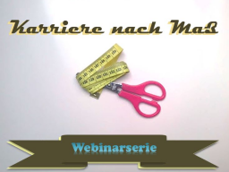 Webinar: Karriere nach Maß #14 | Master-CV