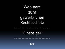 Webinar: Marken, Patente und Designschutzrechte für Gründer und KMUs