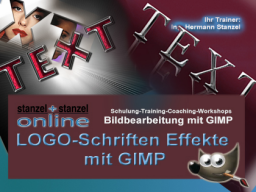 Webinar: LOGO-Schriften Effekte mit GIMP