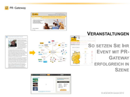 Webinar: Veranstaltungen: So setzen Sie Ihr Event mit PR-Gateway erfolgreich in Szene