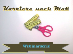 Webinar: Karriere nach Maß #16 | Mit Netzwerken voran