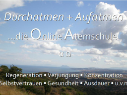 Webinar: Durchatmen - Die Online Atemschule