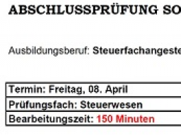 Webinar: Steuerfachangestellte Prüfungsvorbereitung Steuerfachgestelltenprüfung 2018