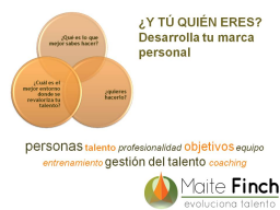 Webinar: Y TÚ QUIÉN ERES? desarrolla tu marca personal
