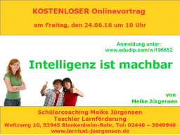 Webinar: Intelligenz ist machbar