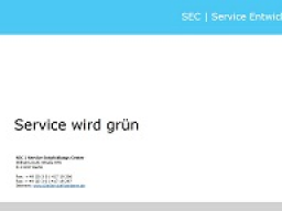 Webinar: Service wird grün