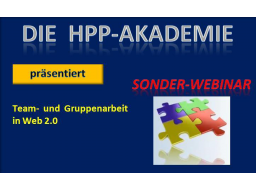 Webinar: Team- und Gruppen-Arbeit im Web 2.0