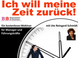 Webinar: Ich will meine Zeit zurück!