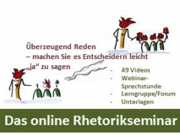 Webinar: Überzeugend Reden - online Rhetorikseminar