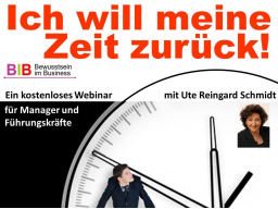 Webinar: "Von der Ich-Zeit zur Selbst-Zeit"