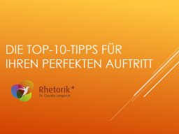Webinar: Die Top-10-Tipps für Ihren perfekten Auftritt