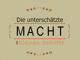 Webinar: Produktivität: Die Macht der kleinen Schritte