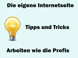 Webinar: Wie erstelle ich eine Internetseite?